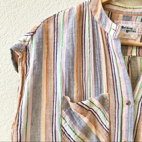 Anthropologie Holding Horses 100% Cotton Merida Tunic Size Small - Picture 6 of 10